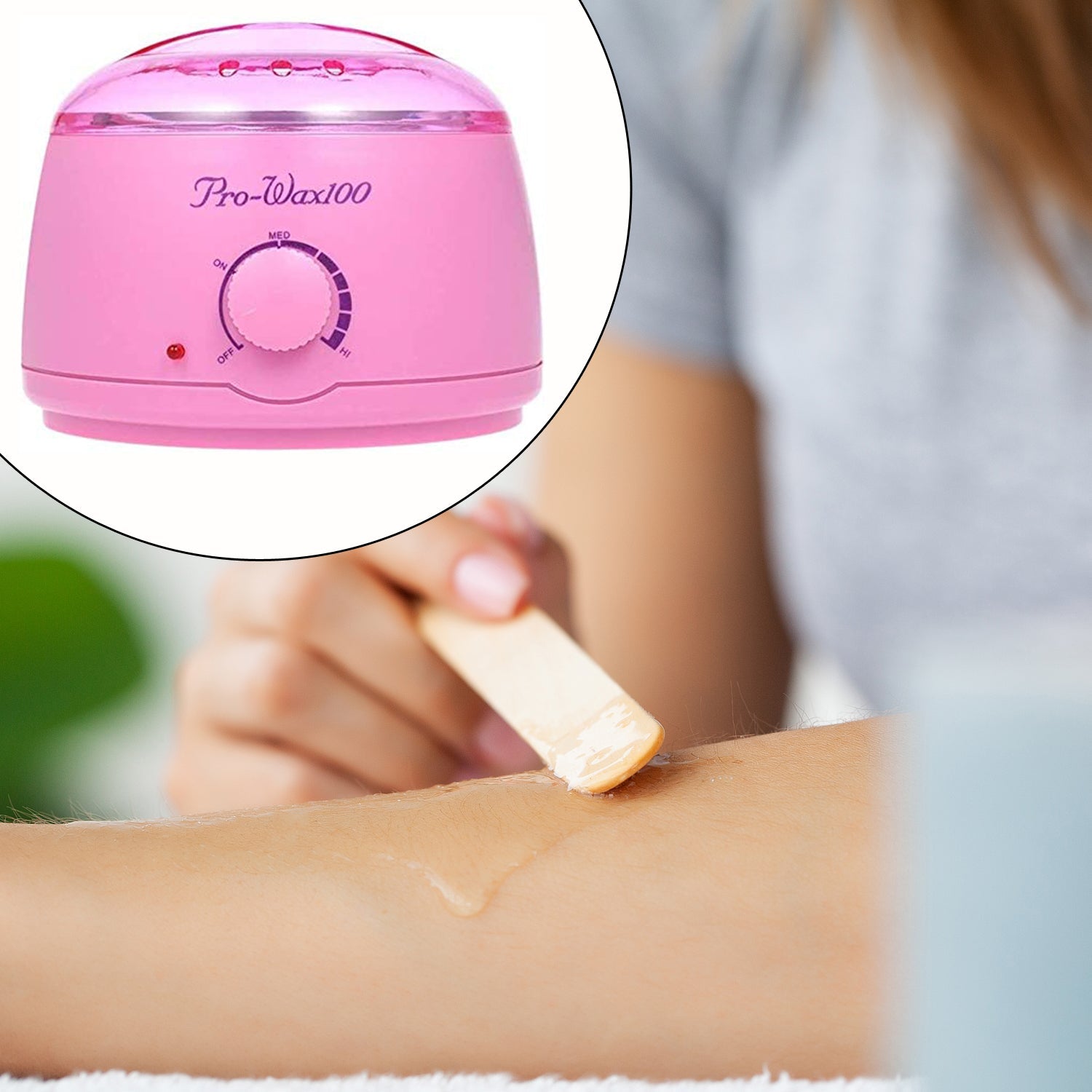 Wax heater with automatic cut-off feature Wax heater with automatic cut-off feature